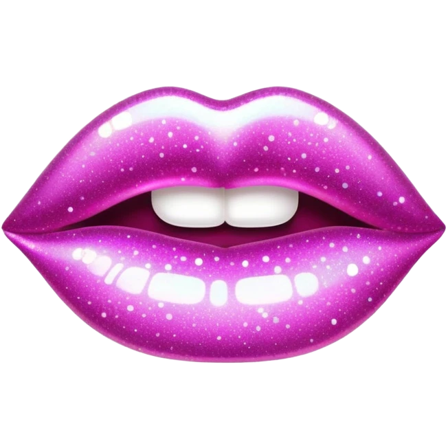 1990’s sparkly lip gloss emoji