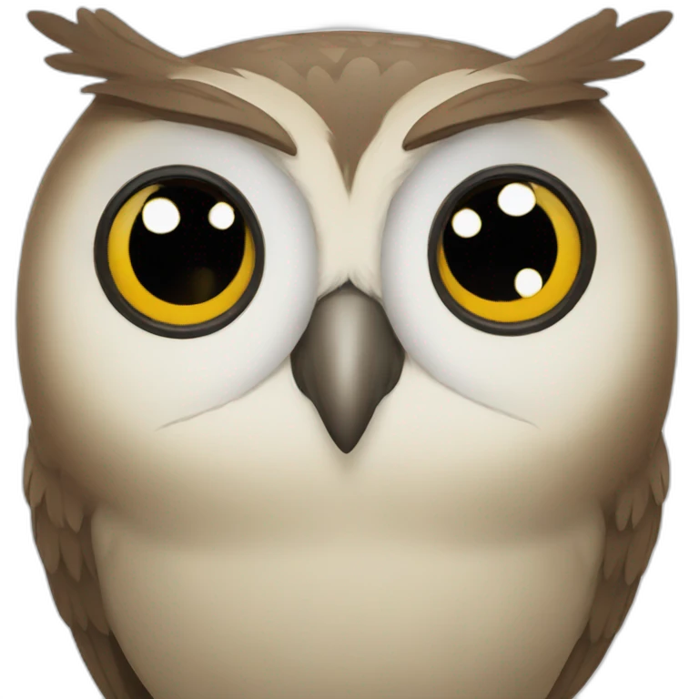 Sad owl emoji