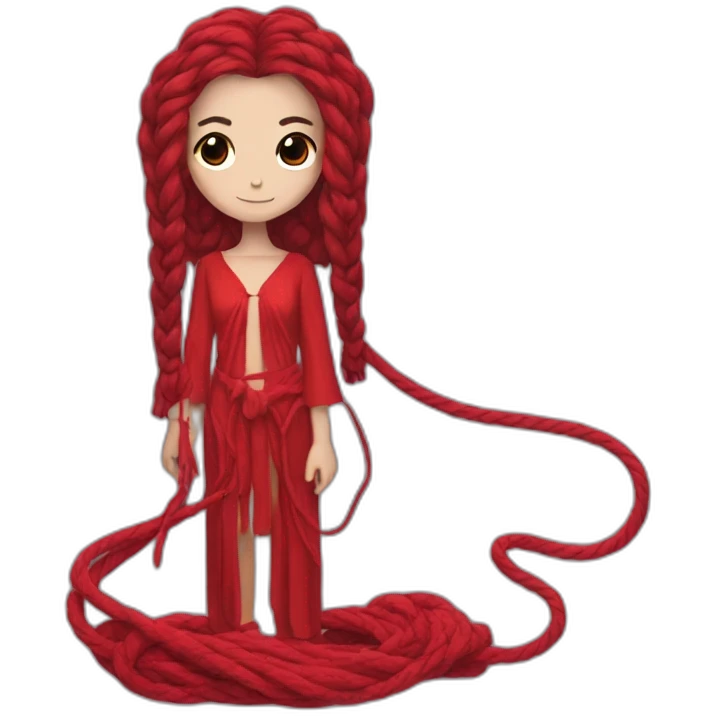 suspiria red rope costume emoji
