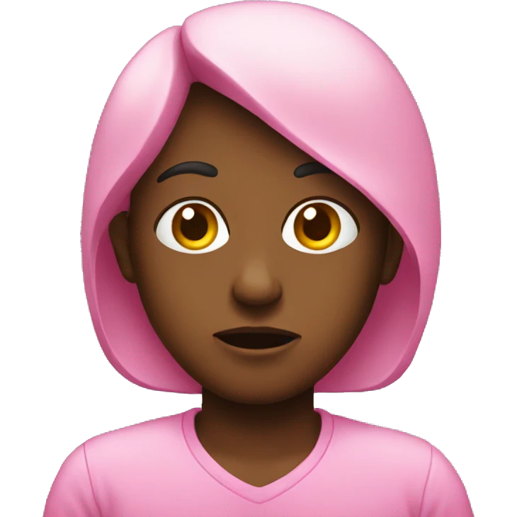 Pink sick emoji