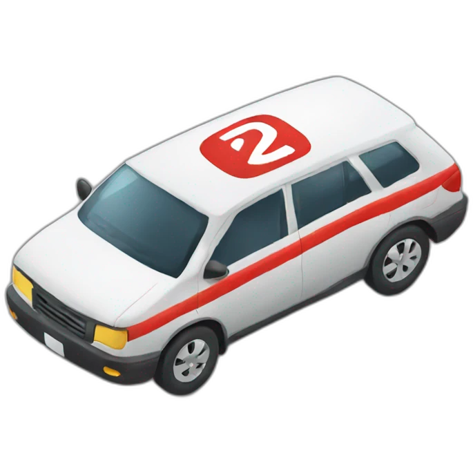 youtube logo car emoji