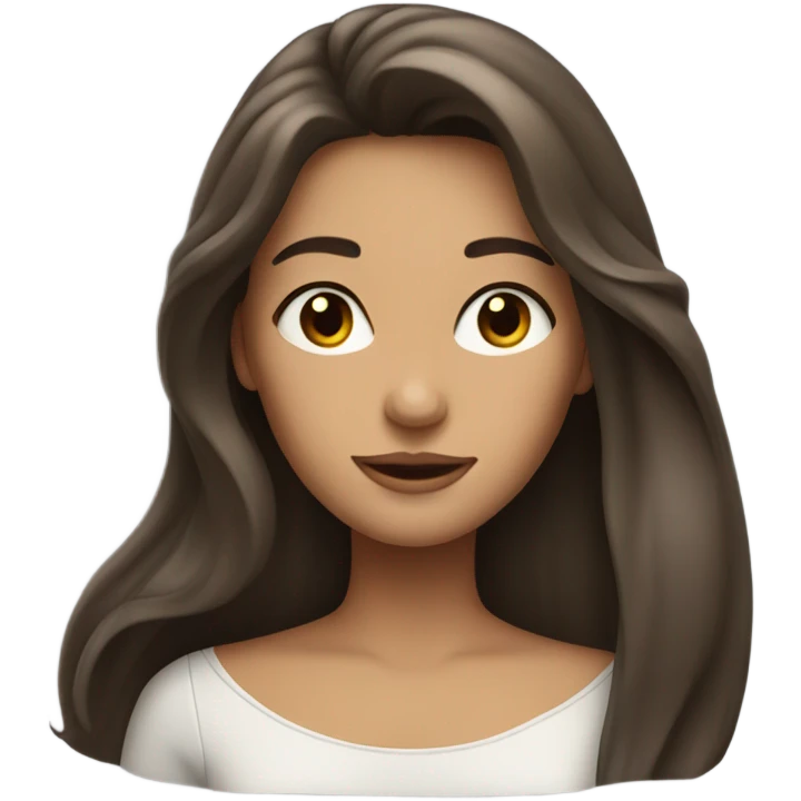 Brunnette girl  emoji
