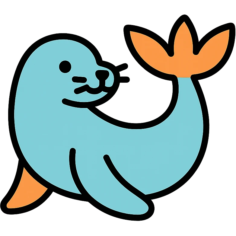 colored seal icon emoji