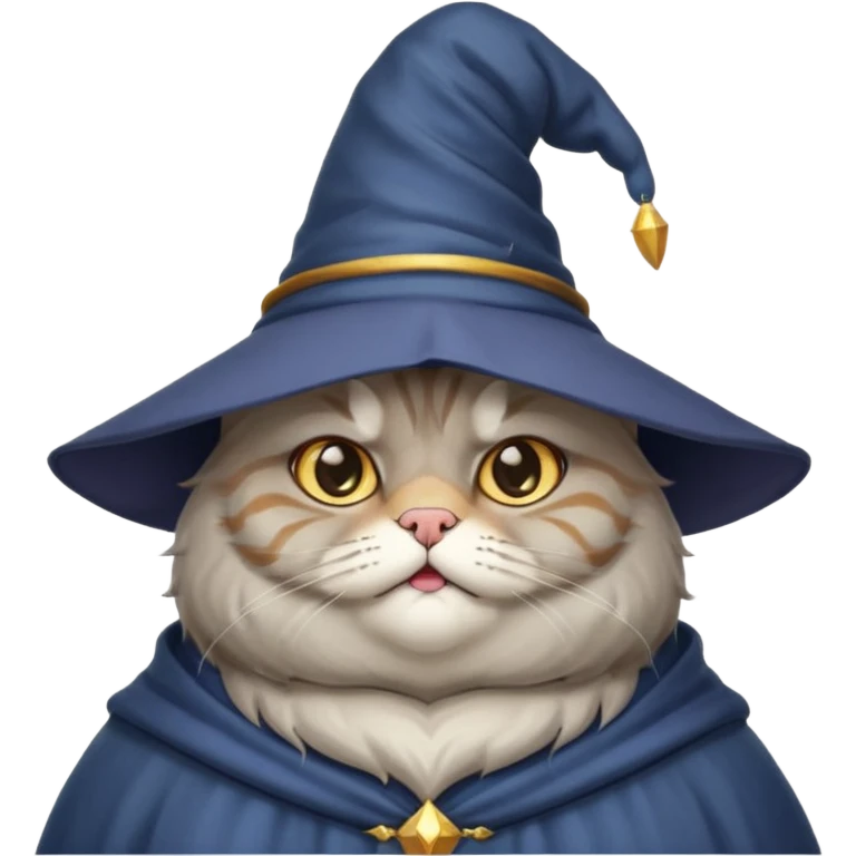 A wizard fat cat emoji