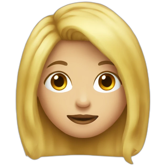 blond girl potato emoji