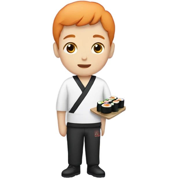 boy with sushi emoji
