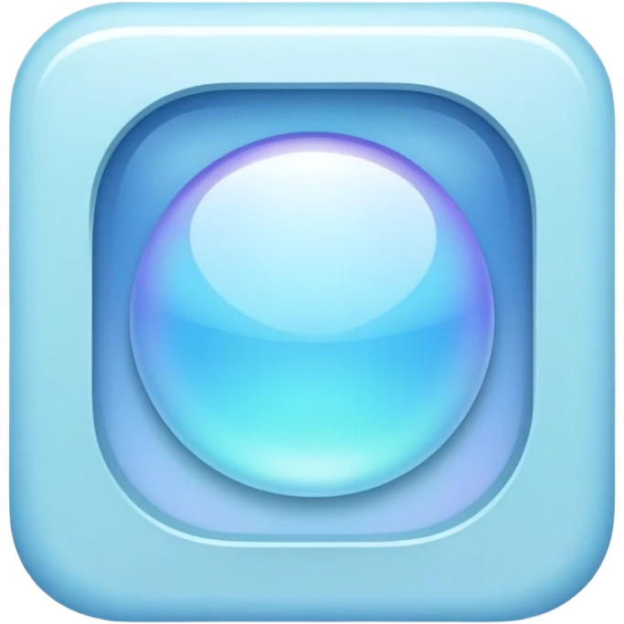 Iridescent pastel blue formal elegant sophisticated cultured neat pretty beautiful nifty UI app icon emoji
