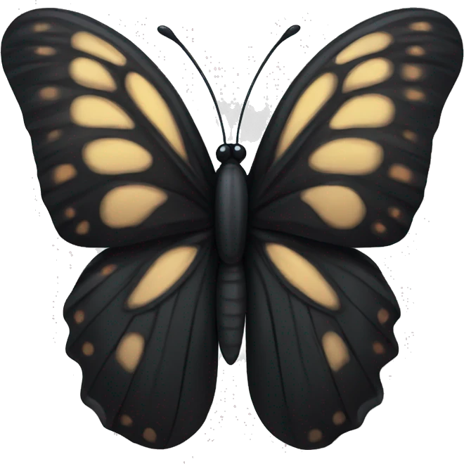 Black butterfly  emoji
