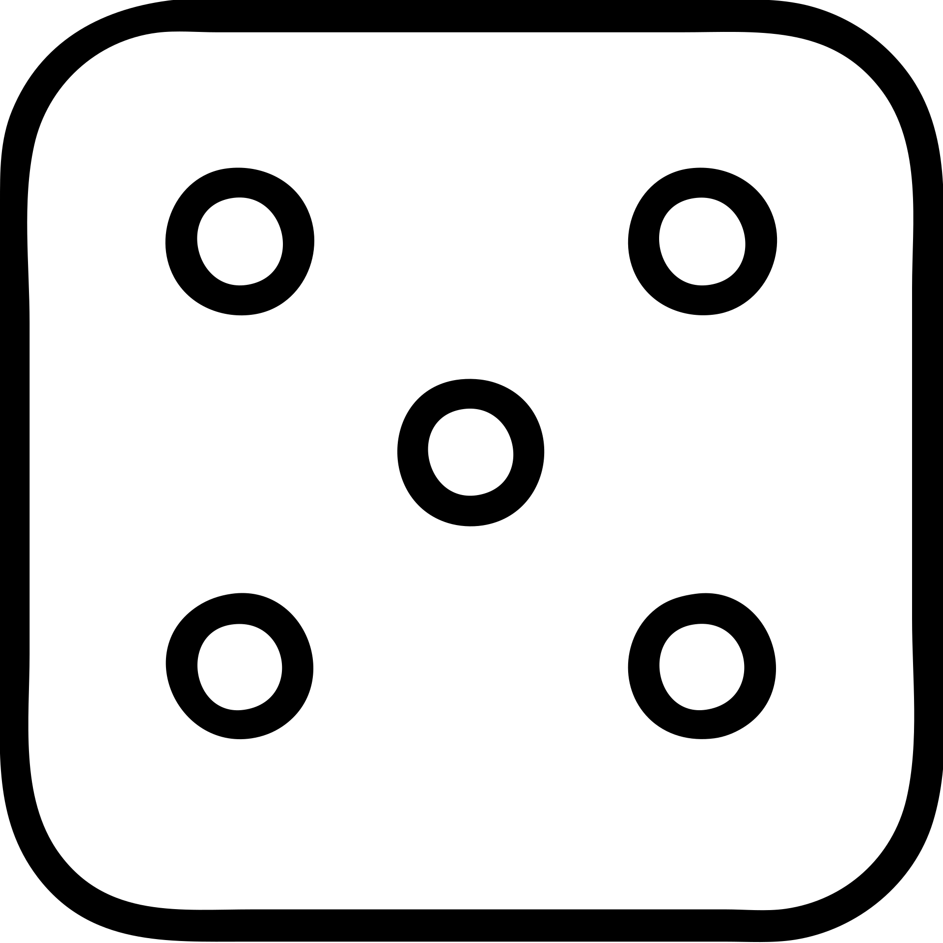 Dice outline with pips emoji