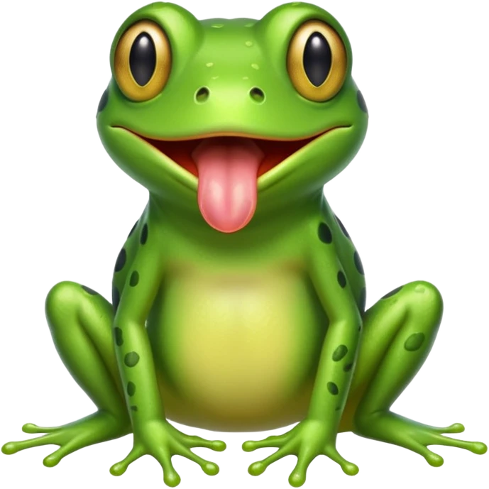frog with tongue emoji