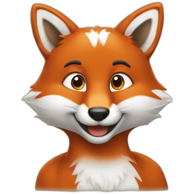 Sourire de renard emoji
