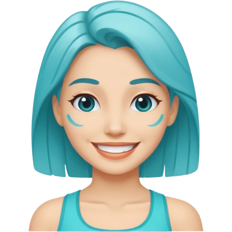 Lady aqua fit emoji