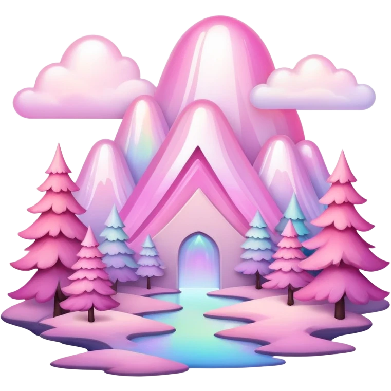  White-pink-Iridescent-aesthetic-scenery-Decoration emoji