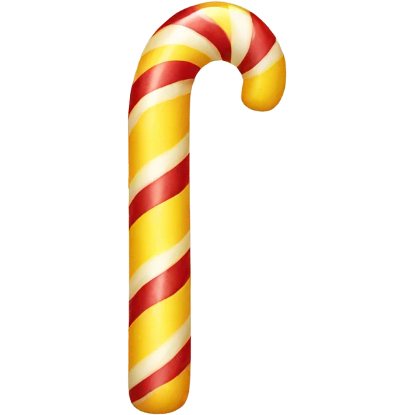 Yellow candy cane emoji