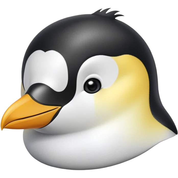 cinematic-cute-emperor-penguin-portrait-emoji,-head-tilted-playfully-and-inquisitively,-with-glossy,-pristine-plumage-accented-by-a-bright-beak-and-round,-sparkling-eyes-filled-with-curiosity,-simplified-yet-irresistibly-adorable-features,  emoji