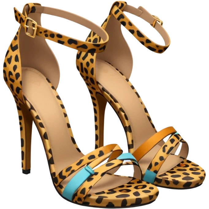 Guess leopard print women's sandals  emoji
