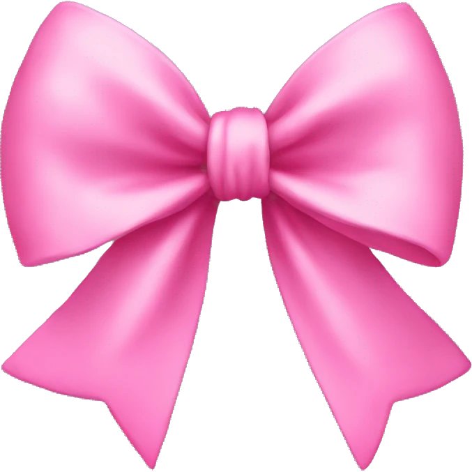 Pink bow emoji