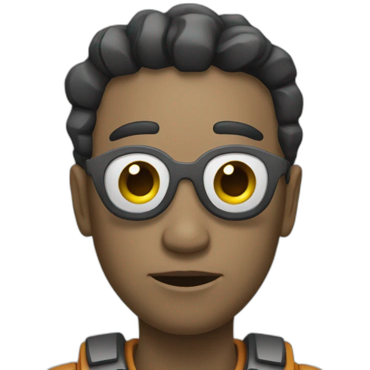 um robô emoji