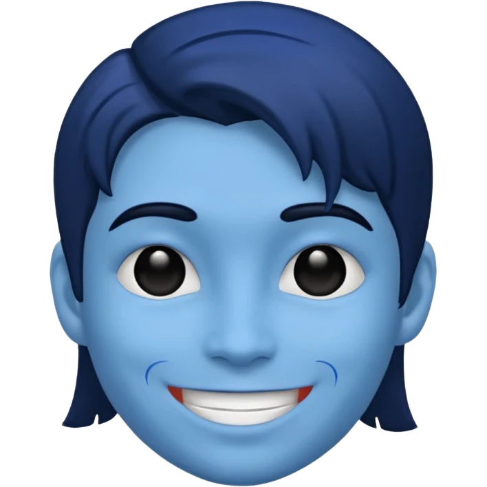 Blue Face  emoji