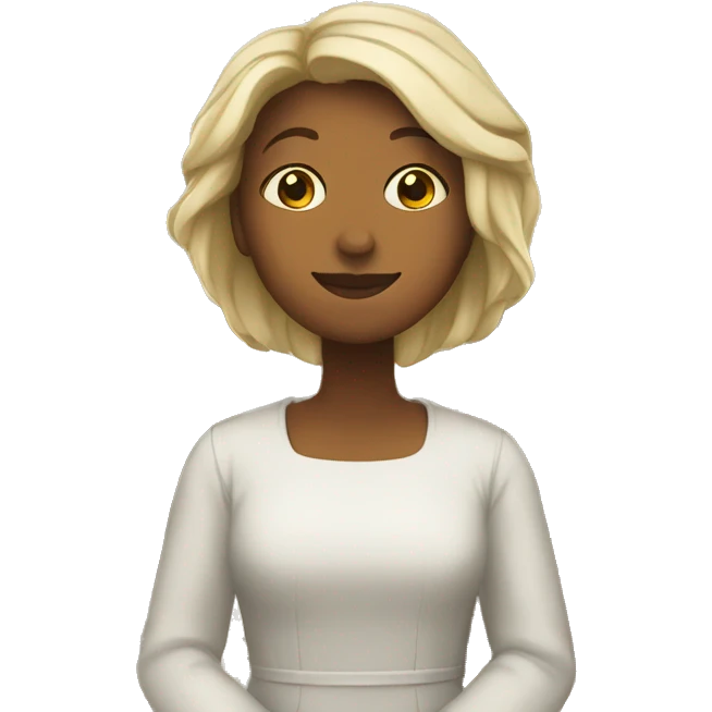 Mulher rezando na igreja emoji