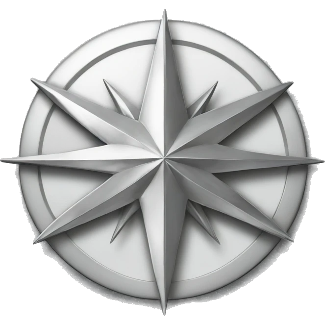 Northern star silver emoji
