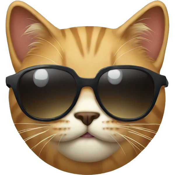 Cat with sunglasses emoji