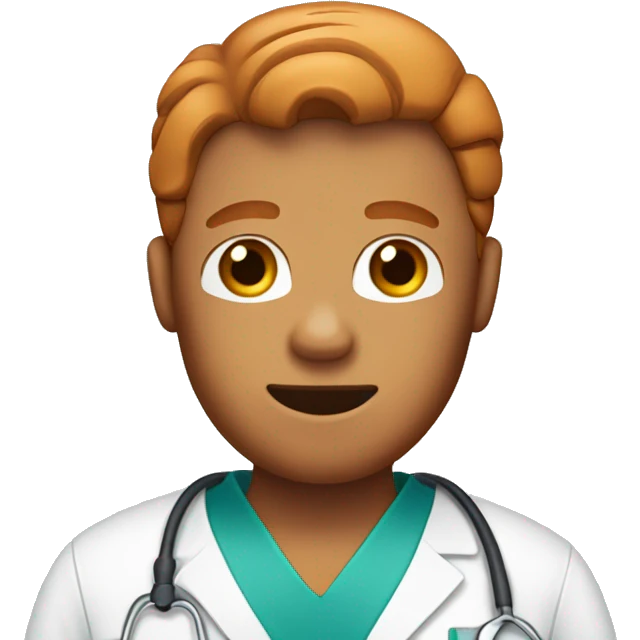 ginger bread man wearing scrubs  emoji