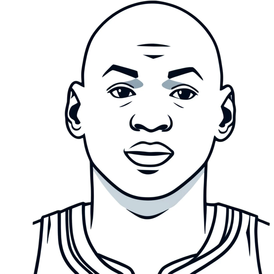Michael Jordan basketball icon half body portrait emoji