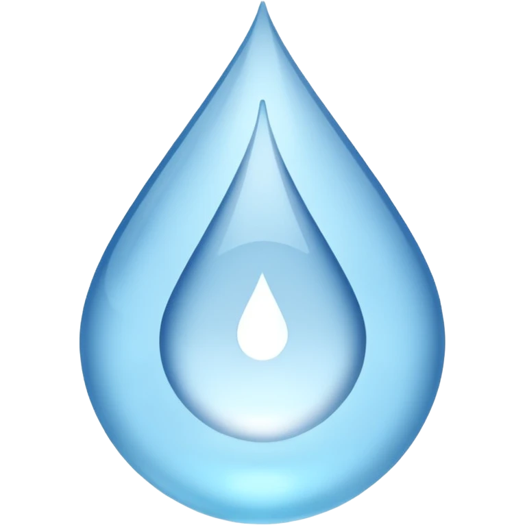 Gota de agua pero en lugar de azul que sea blanca emoji