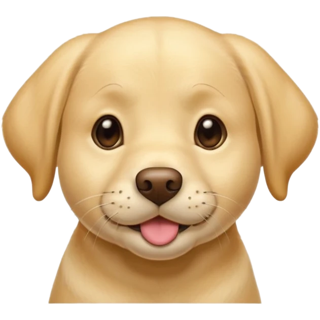 yellow labrador retriever head, one eyebrow raised, paw on chin, mimicking thinking emoji emoji