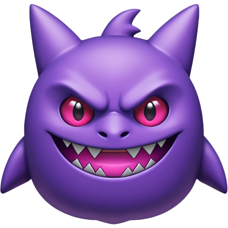 Pokemon legendary purple and pink mega gengar emoji