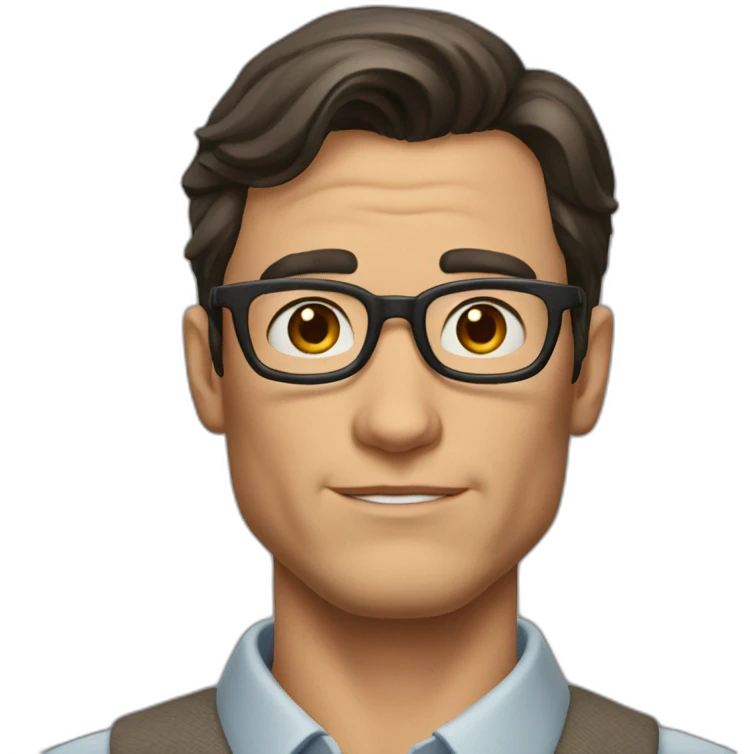 clark kent without glasses emoji