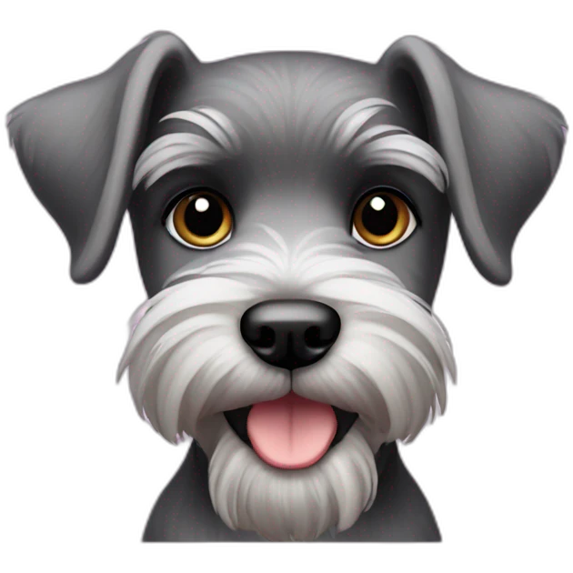 Schnauzer puppy emoji