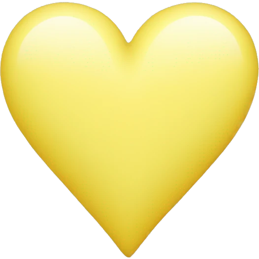 soft yellow heart emoji