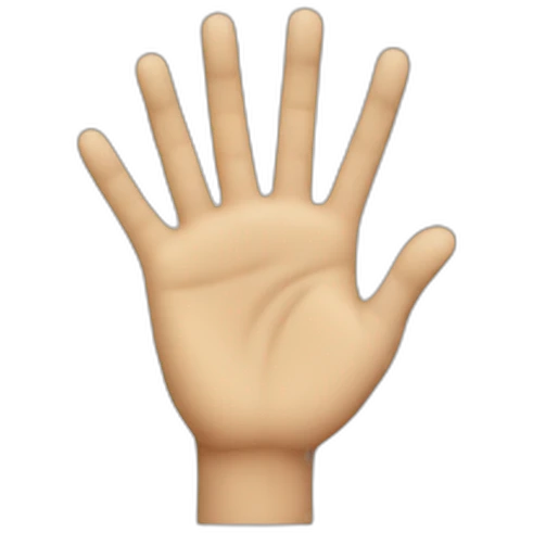 palm hand emoji