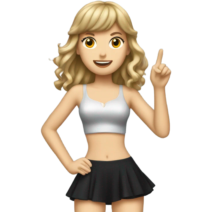 Taylor swift on a stage emoji