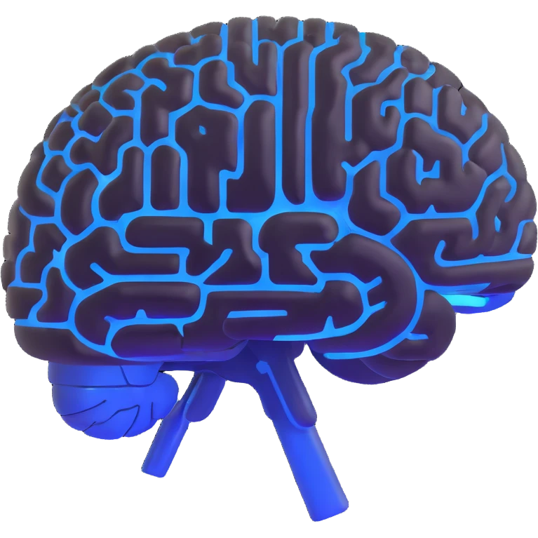 glowing AI brain emoji