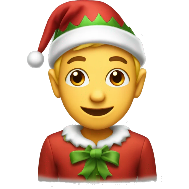 Christmas elf emoji