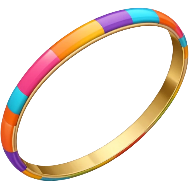 coloured bangle emoji