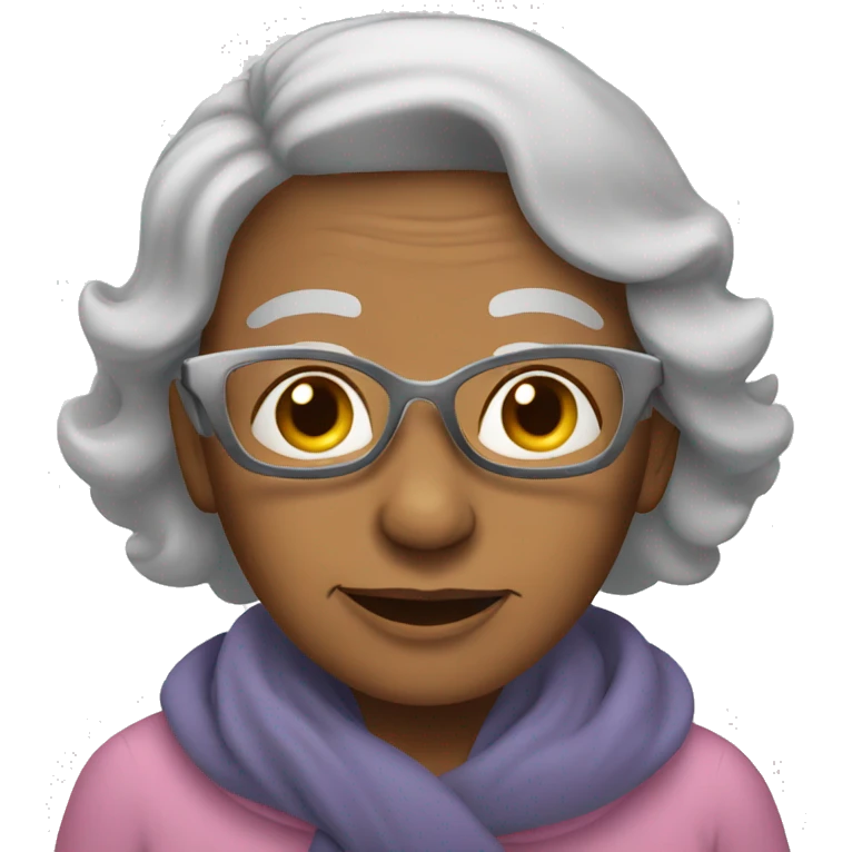 grandmother on a plane emoji