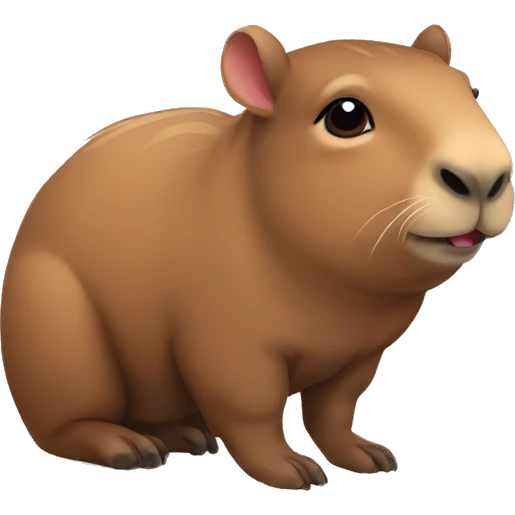 Cute capibara  emoji