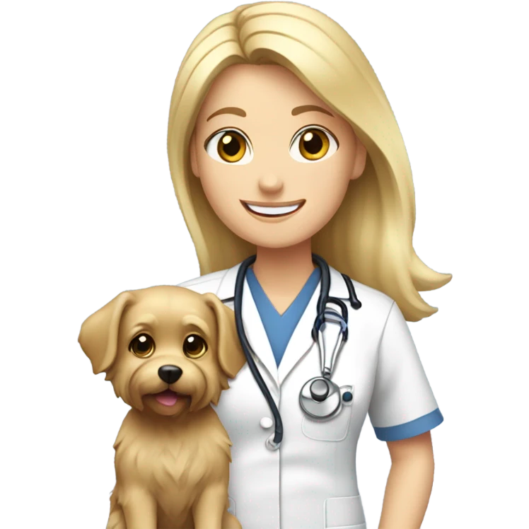 Blonde veterinarian  emoji