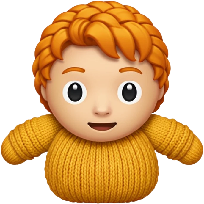 Knitted ginger ауьфду emoji