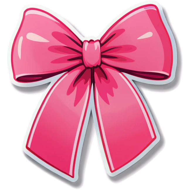 Pink bow  emoji