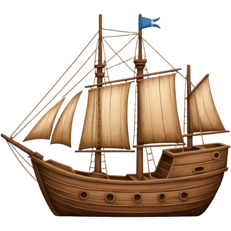 wooden ship emoji