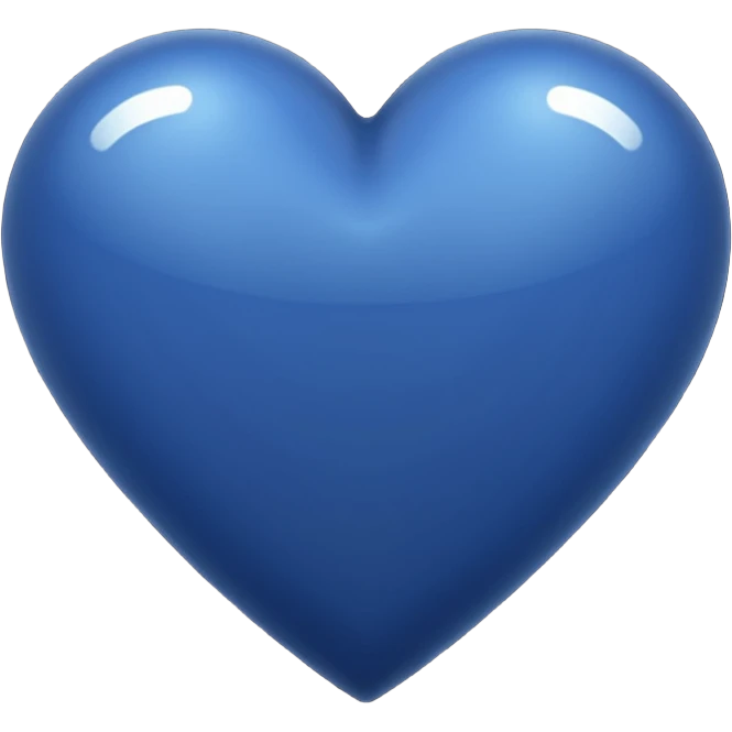 Navy Dark blue heart emoji