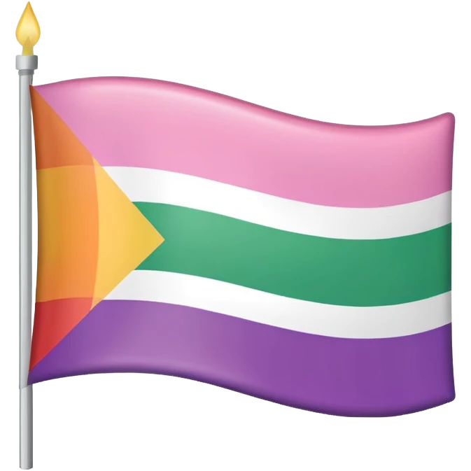 la bandera lesbiana de navidad emoji