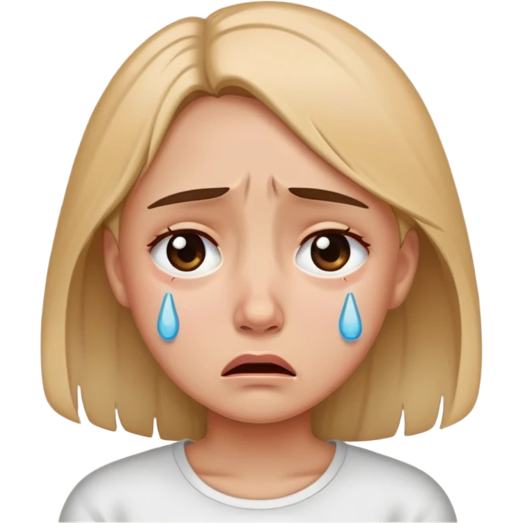 Crying girl  emoji