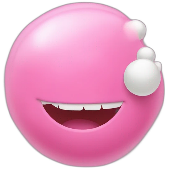 Un schtroumpfs qui fait des bulles de chewing-gum  emoji