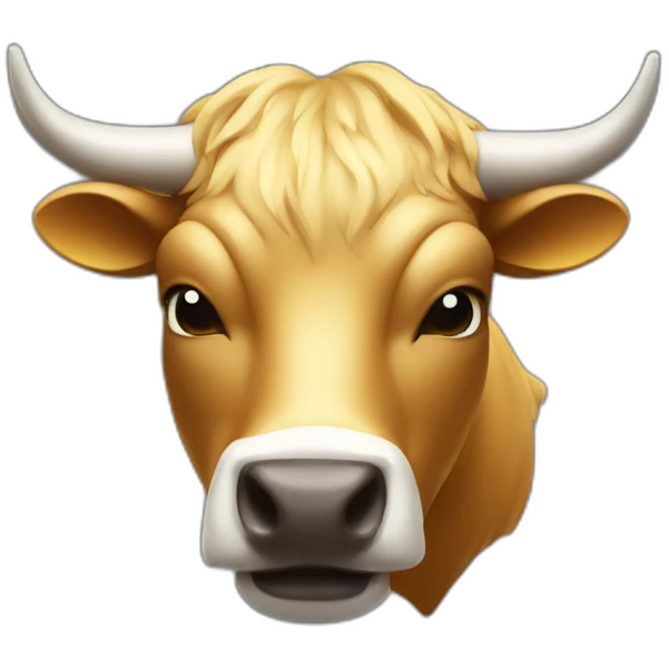 Bitcoin bull emoji